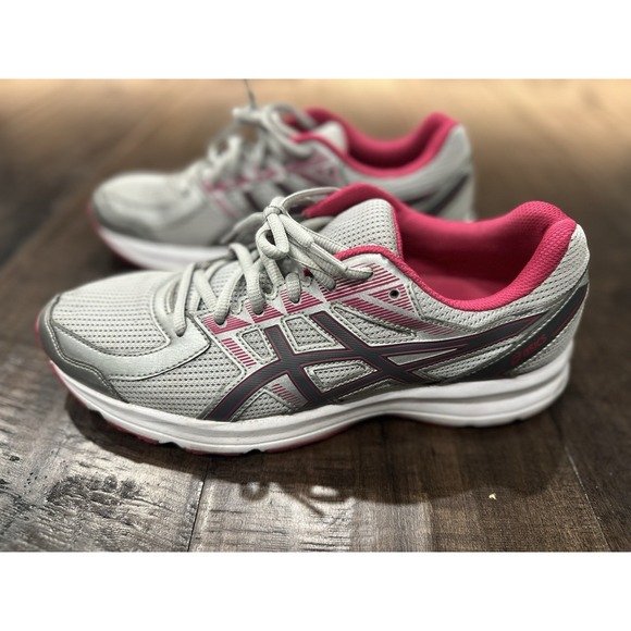 Women's Asics Jolt Gray Silver Pink T7K8N Athletic Sneaker Size 11 EUR 43.5 - Picture 1 of 7